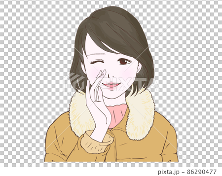 羽絨服女②(秘聞,眨眼) 羽絨服女②(秘聞,眨眼) 86290477