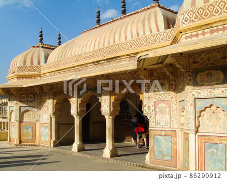 インド・ジャイプールの世界遺産　アンベール城 86290912