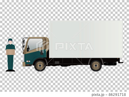 Trucks and courier 86291718