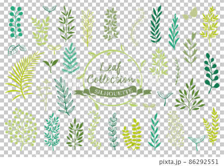 葉剪影集（彩色） 86292551