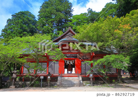 【奈良県】深緑の談山神社の総社拝殿 【奈良県】深緑の談山神社の総社拝殿 86292719