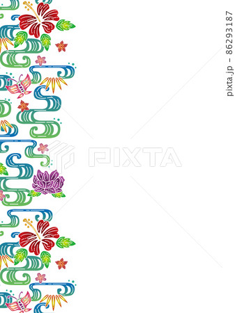 沖縄の紅型 86293187