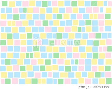 カラフルなタイルをイメージした背景イラスト 86293399
