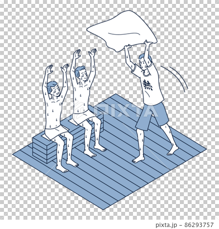 Isometric illustration of a male heat wave master playing a leil Isometric illustration of a male heat wave master playing a leil 86293757