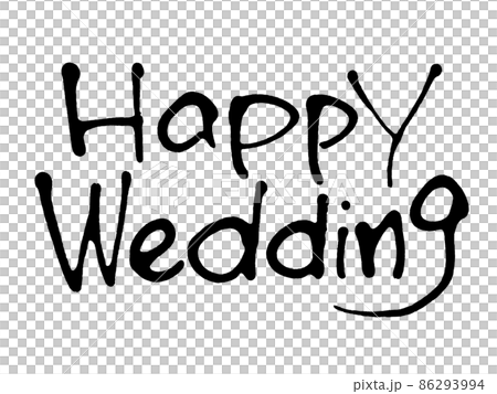 Handwritten happy wedding Handwritten happy wedding 86293994