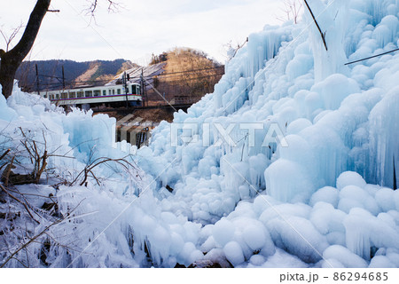 秩父三大氷柱・あしがくぼの氷柱 86294685