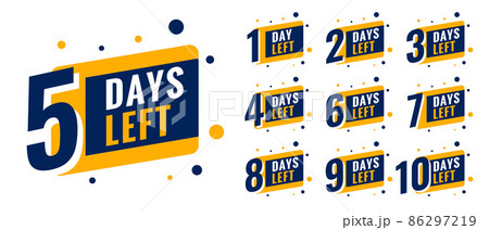countdown time with number of days left promotion 86297219