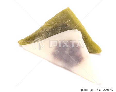 Yatsuhashi traditional kyoto sweets on white background. Japanese dessert 86300875