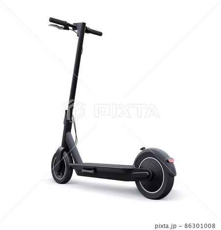 electric folding scooter for leisure and city trips 3D illustration electric folding scooter for leisure and city trips 3D illustration 86301008
