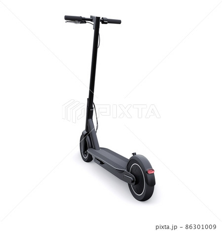 electric folding scooter for leisure and city trips 3D illustration electric folding scooter for leisure and city trips 3D illustration 86301009