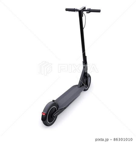 electric folding scooter for leisure and city trips 3D illustration electric folding scooter for leisure and city trips 3D illustration 86301010