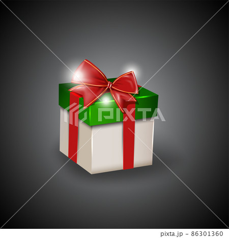 gift box red green colors 86301360