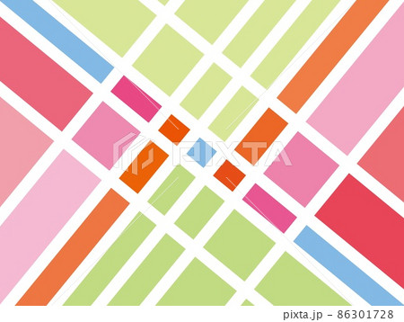 幾何学模様　パステルカラー 86301728