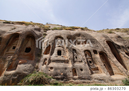 中国・甘粛省 馬蹄寺石窟群の千仏洞 86303270