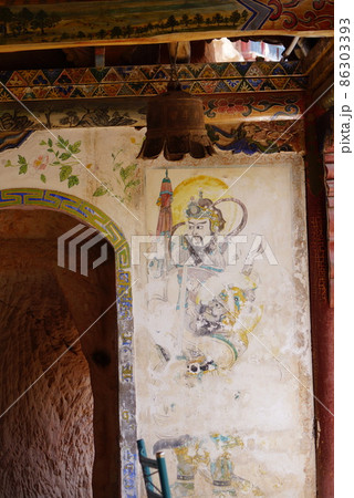 中国・甘粛省 馬蹄寺石窟群の千仏洞 86303393