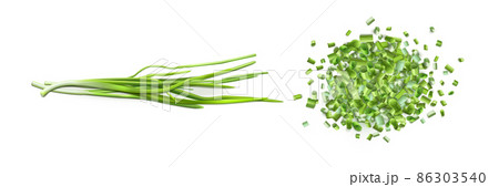 Onion leaves and chopped green chive 86303540