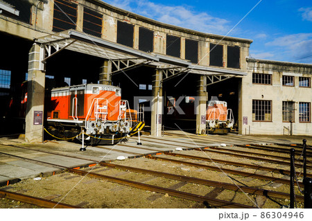 旧津山扇形機関車庫跡（津山まなびの鉄道館）の風景 86304946