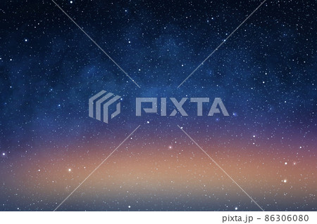 starry sky blue space background with stars in early morning light starry sky blue space background with stars in early morning light 86306080