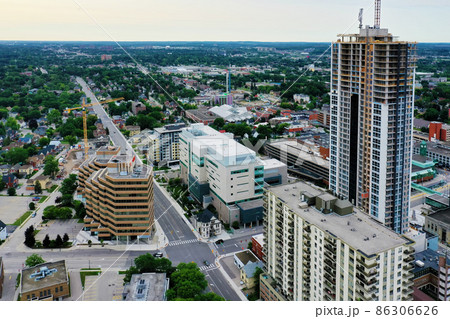 Aerial of Kitchener, Ontario, Canada 86306626