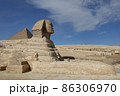 エジプトのスフィンクスとピラミッド 86306970
