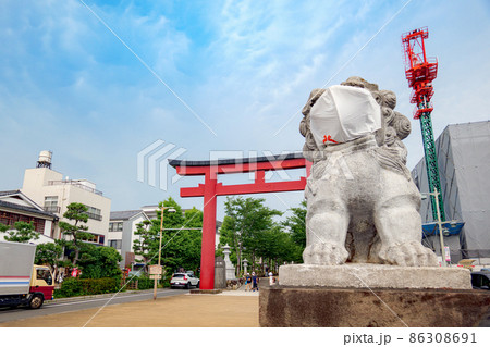 鎌倉 鶴岡八幡宮 二の鳥居と若宮大路 86308691