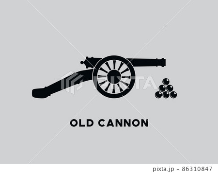 Vector retro cannon Vector retro cannon 86310847