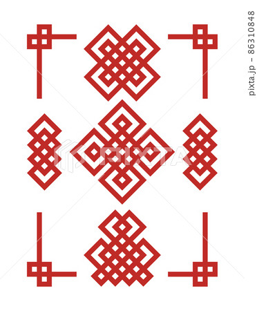 Edless chinese knots set. Edless chinese knots set. 86310848