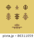 Vector image of traditional Berber tattoos 86311059