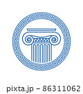 Vector image of a greek antique column 86311062