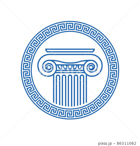 Vector image of a greek antique column Vector image of a greek antique column 86311062