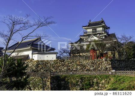 浜松城 天守閣と天守門 静岡県浜松市 浜松城 天守閣と天守門 静岡県浜松市 86311620