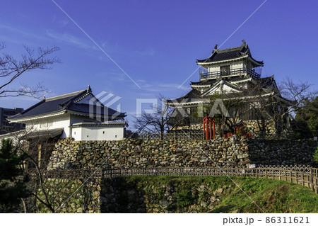 浜松城 天守閣と天守門 静岡県浜松市 浜松城 天守閣と天守門 静岡県浜松市 86311621