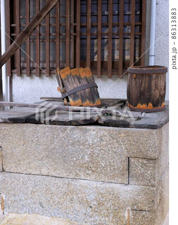 東広島市高屋町白市　旧木原家住宅の組石の井戸 86313883