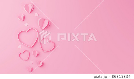 Happy valentine day. Mother day and anniversary. Paper art design 86315334