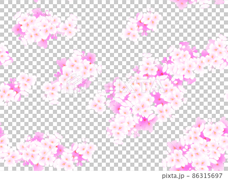 桜の花、シームレス壁紙 86315697