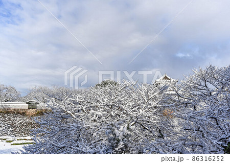 雪景色の金沢城公園 雪景色の金沢城公園 86316252