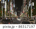 夜の銀座 86317197