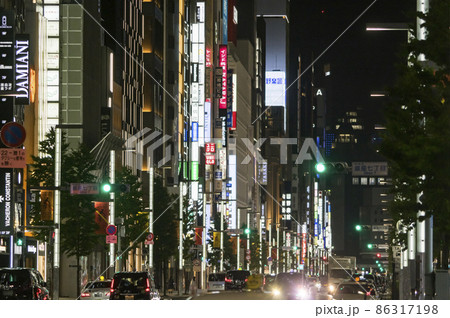 夜の銀座 86317198