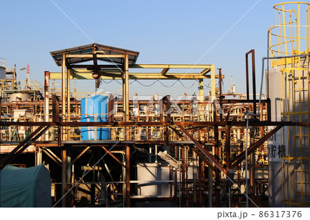 尼崎　工場街　風景　（兵庫県） 86317376