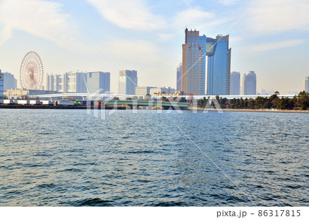 有明西ふ頭公園よりお台場方面を望む(東京都江東区)【2021.12】 86317815