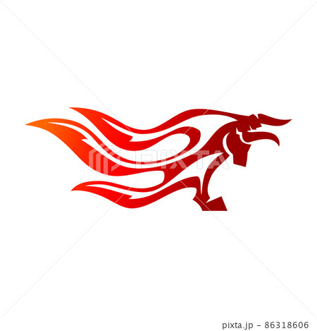 bull with file Icon Illustration Brand Identity 86318606