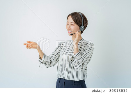 ビジネス　セミナー　ヘッドセット　ミドル 86318655