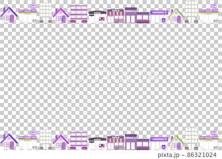 Cityscape frame illustration material background Cityscape frame illustration material background 86321024