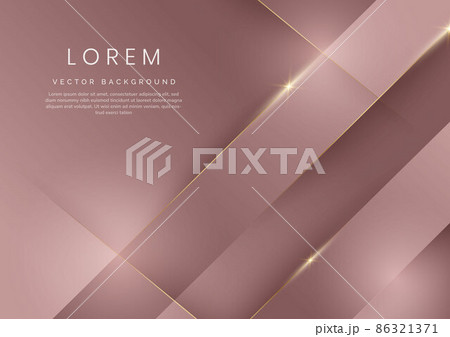 Abstract 3D template rose gold gradient geometric diagonal overlapping with golden lines. Luxury modern. Abstract 3D template rose gold gradient geometric diagonal overlapping with golden lines. Luxury modern. 86321371