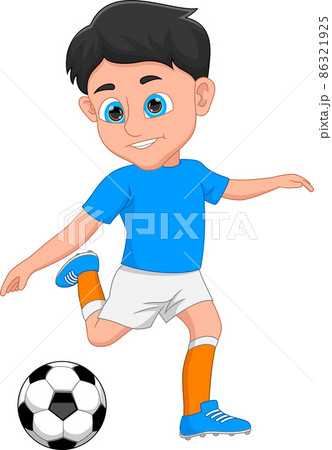 boy soccer player isolated on white background boy soccer player isolated on white background 86321925