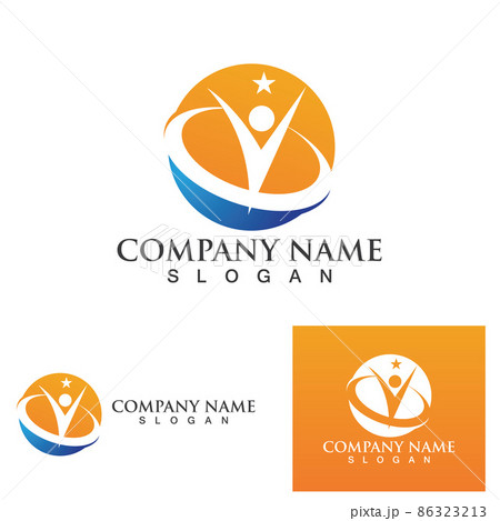 V Logo Template vector 86323213