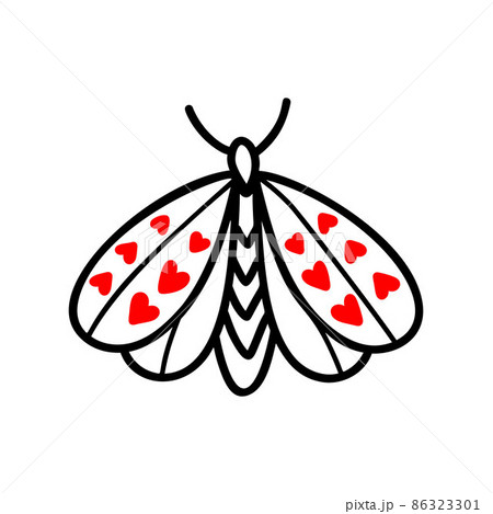 Moth vector icon  86323301