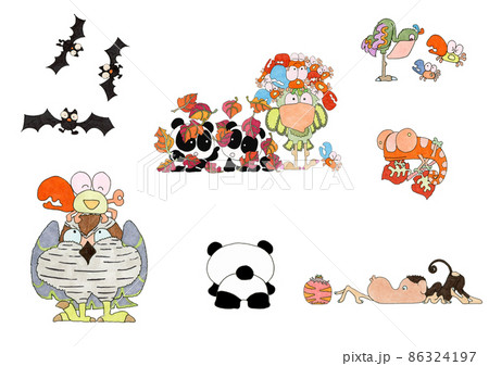 変わった動物がいっぱい 86324197