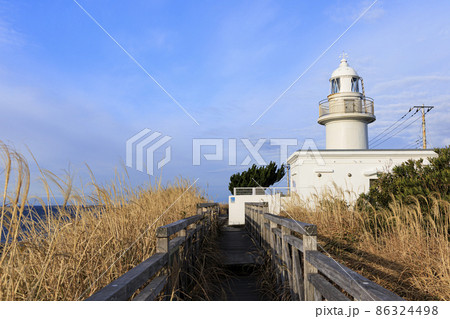 湘南三浦半島の城ヶ島の冬(城ヶ島灯台) 湘南三浦半島の城ヶ島の冬(城ヶ島灯台) 86324498