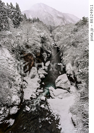 手取峡谷の雪景色 手取峡谷の雪景色 86324911